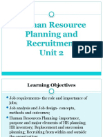Human Resource Planning and Recruitment Unit 2