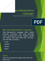 DML (Data Manipulation Language)