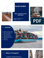Transport and Its Importance PPT 2021