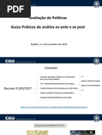Analise de Politicas Publicas Ex-Ante e Ex-Post - CGU