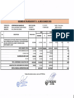 Resumen de Valorizacion N°01