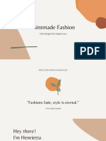 Brown and Orange Neutral Delicate Organic Fashion Marketing Presentation