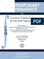 Invariant Subspaces of The Shift Operator - Javad Mashreghi, Emmanuel Fricain, William Ross