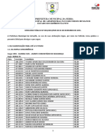 Edital - Classificação Final