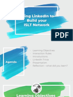 Using Linkedin To Build Your Islt Network Presentation