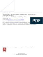 The Final Proof of The Immortality of The Soul in Plato's "Phaedo" 102a-107a Author(s) : Dorothea Frede Source: Phronesis, 1978, Vol. 23, No. 1 (1978), Pp. 27-41 Published By: Brill