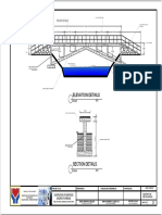 Elevation Details: Construction of Reinforced Concrete Footbridge