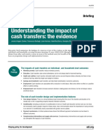 Hagen-Zanker, J.; Bastagli, F.; Harman, L.; Barca, V.; Sturge, G. & Schmidt, T. 2016. Understanding the impact of cash transfers. The evidence.