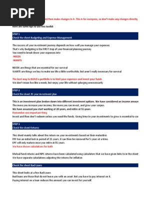 Investment Toolkit
