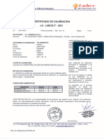 CERTIFICADO CALIBRACION TELUROMETRO