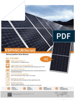 Datasheet 540W bifacial solar panel