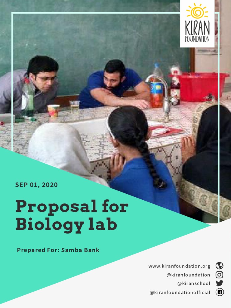 Proposal For Biology Lab: Prepared For: Samba Bank | PDF | Business ...