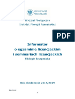 FH Informator Licencjacki 2018