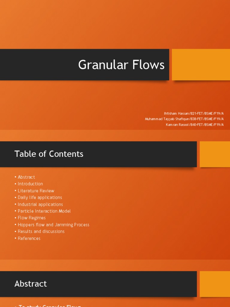 Granular Flows | Download Free PDF | Fluid Dynamics | Collision