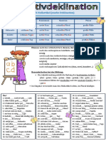 Nach Nullartikel (Starke Deklination) : Er e Es e en e Es e en Es Er en Es Er em Er em en N