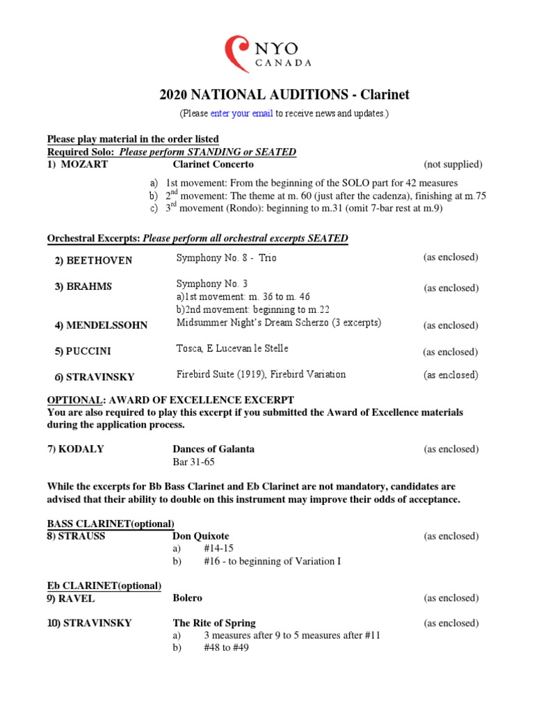 2020 Audition Packet En1 PDF Variation (Music) Johannes