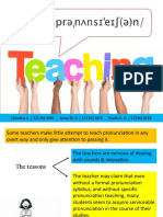 Pronunciation teaching methods and techniques