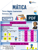 DIAPOSITIVA-TRIGONOMETRIA - Ángulos Cuadrantales - 5to Prim-Semana 30