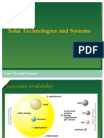 Solar Technologies and Systems