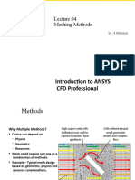 Meshing Methods: Introduction To ANSYS CFD Professional