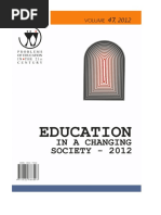 Problems of Education in The 21st Century, Vol. 47, 2012