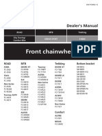 Front Chainwheel: Dealer's Manual