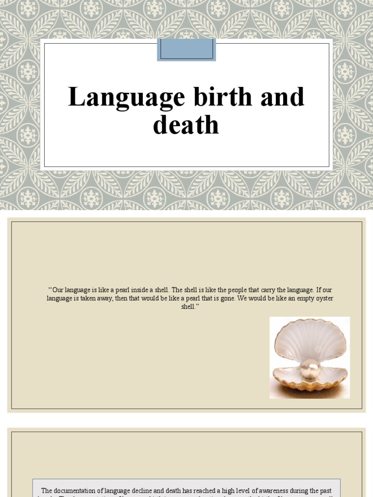 Understanding Language Birth and Death | PDF | Cultural Assimilation ...