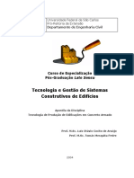 Tecnologia e Gestão de Sistemas Construtivos de Edifícios