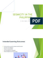 Seismicity in The Philippines: By: Engr. Ramon L. Espiritu JR