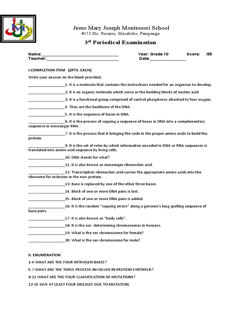 3rdperiodical Science Edited | PDF | Chemical Compounds | Dna