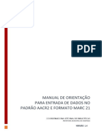 Versão1.4 Rede Bib Campinas (Proposta) Manual de Catalogação