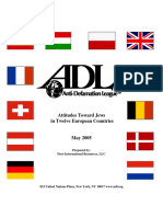 ADL - Attitudes Toward Jews in 12 European Countries