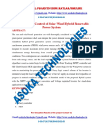 Simulation and Control of Solar Wind Hybrid Renewable Power System