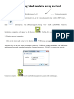 Wireless WiFi Integrated Machine Using Method