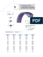 Bandas Poly V - Sección " J ": Belt Belt Belt Belt Belt