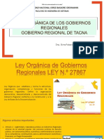 Ley Organica de Gobiernos Regionales