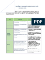 Jornada de Reflexión y Evaluación de Cierre de Año Escolar 2021