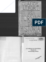 LEFORT, Claude - As Formas Da História