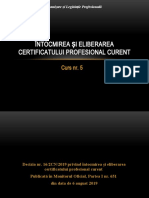 Organizare Și Legislație Profesională - Curs Nr. 5