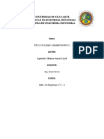 Tipos de Planes Administrativos - Espinales Villamar Aaron