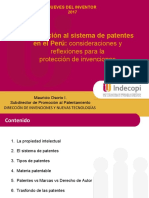 09.02.17 Introducción básica al sistema de patentes en el Perú consideraciones y reflexiones para la protección de invenciones