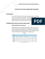 HT66F018 PTM IR Carrier Function Application Example: D/N HA0 326E