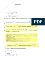 Lista Final de Cálculo II - Eq Diferencial Separáveis