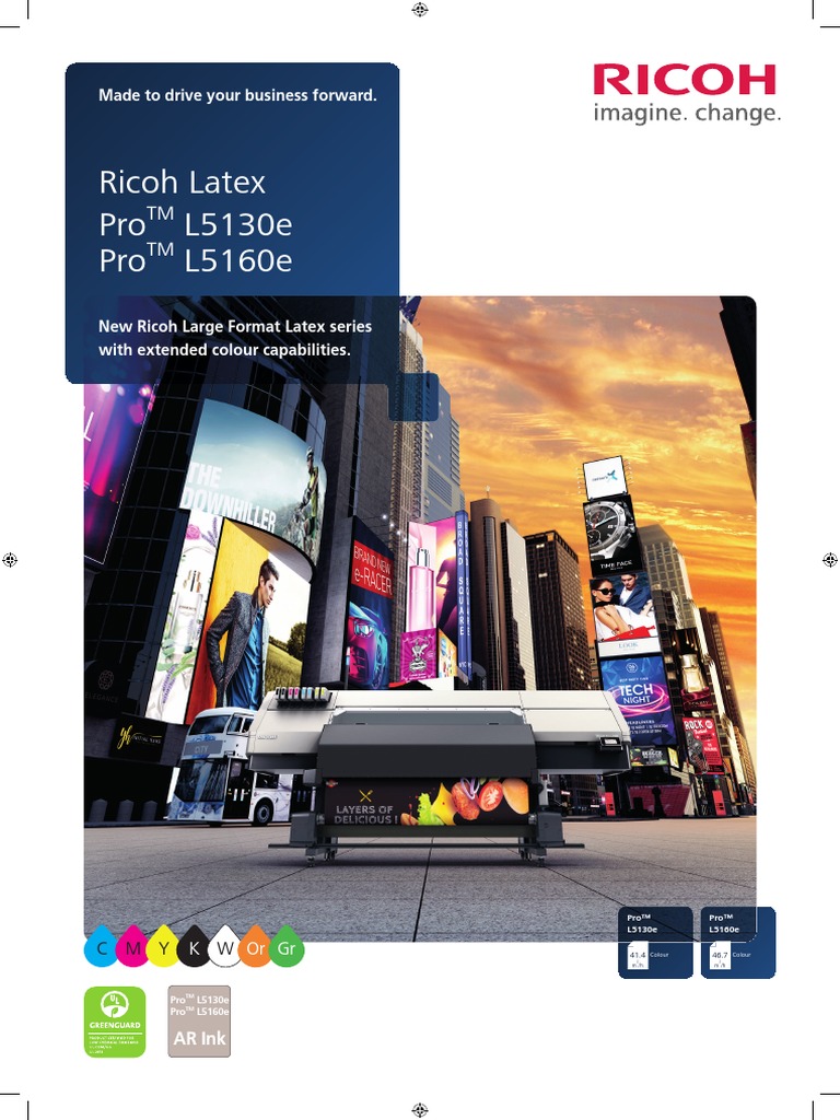 Ricoh Latex Pro L5130e Pro L5160e: TM TM | PDF | Polyvinyl Chloride ...