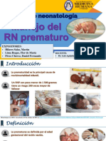 Manejo Del RN Prematuro