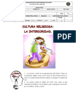 11° - Cultura Religiosa - La Interioridad