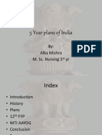 5 Year Plans of India: By: Alka Mishra M. Sc. Nursing 1 Yr