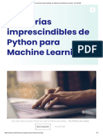 6 Librerías Imprescindibles de Python para Machine Learning