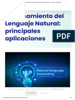 Procesamiento Del Lenguaje Natural - Principales Aplicaciones