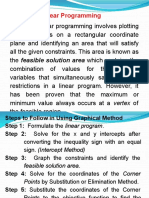 Graphical Linear Programming